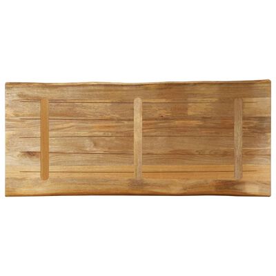 vidaXL Blat de masă contur natural 140x60x3,8 cm lemn masiv mango brut