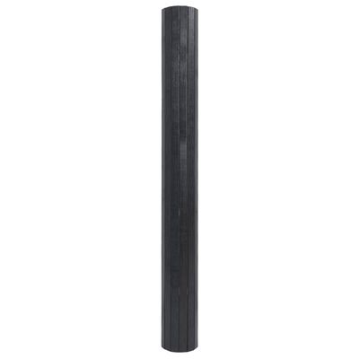 vidaXL Covor dreptunghiular, gri, 100x300 cm, bambus