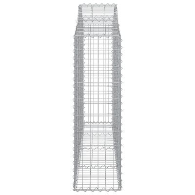 vidaXL Coșuri gabion arcuite 18 buc, 200x30x100/120 cm fier galvanizat