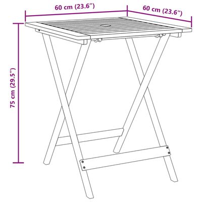 vidaXL Set mobilier bistro, 3 piese, negru, poliratan și lemn masiv