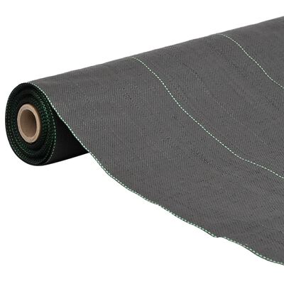 vidaXL Membrană antiburuieni, negru, 1,5x25 m, PP