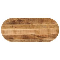 vidaXL Blat de masă oval, 80x40x2,5 cm, lemn masiv mango brut
