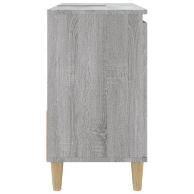 vidaXL Dulap de baie, gri sonoma, 65x33x60 cm, lemn prelucrat