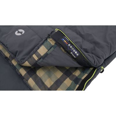 Outwell Sac de dormit "Camper" cu fermoar dreapta, gri