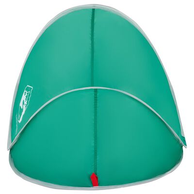 vidaXL Cort de plajă pop-up, verde marin, impermeabil