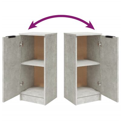 vidaXL Dulap, gri beton, 30x30x70 cm, lemn compozit