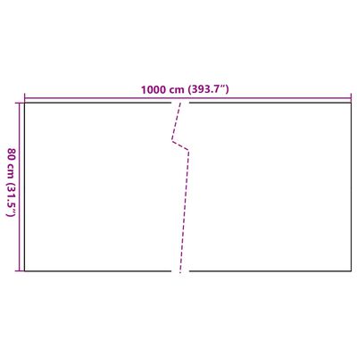 vidaXL Paravan pentru balcon, negru, 1000x80 cm, poliratan