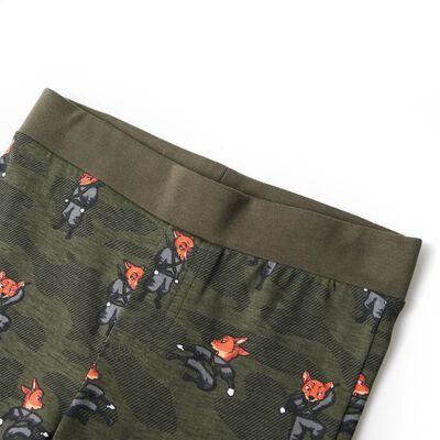 Pijamale pentru copii cu mâneci lungi ninja kaki 140