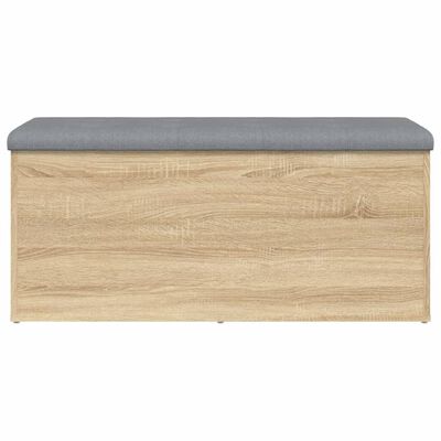 vidaXL Bancă de depozitare stejar sonoma, 102x42x45 cm, lemn prelucrat