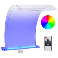 vidaXL Fântână de piscină cu LED-uri RGB, acril, 50 cm