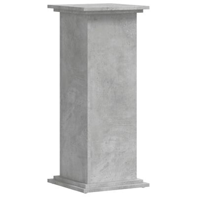 vidaXL Suport de plante, gri beton, 33x33x80 cm, lemn prelucrat