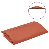 vidaXL Pânză de schimb umbrelă de soare de exterior cărămiziu 300 cm