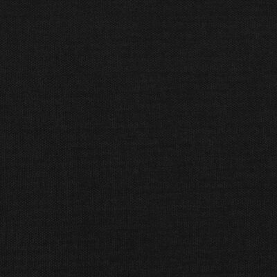 vidaXL Pat cu arcuri, saltea și LED, negru, 90x190 cm, textil