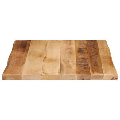 vidaXL Blat de masă contur organic 40x40x2,5 cm lemn masiv mango brut