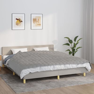 vidaXL Pătură cu greutăți, gri, 155x220 cm, 11 kg, material textil