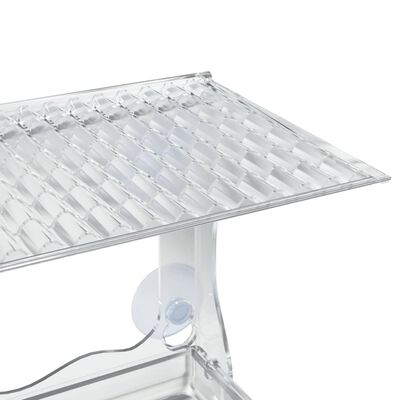 vidaXL Hrănitoare păsări pentru fereastră 2 buc. 30x12x15 cm acril