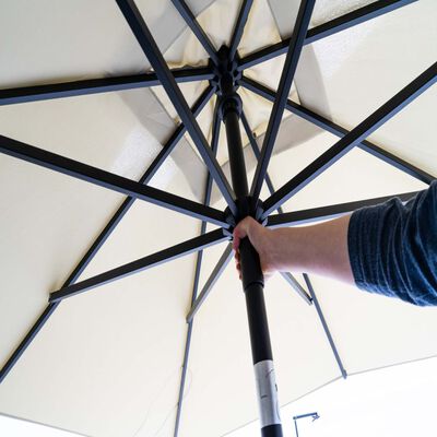 Madison Umbrelă de soare de grădină "Elba", gri, 300 cm