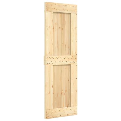 vidaXL Ușă glisantă cu set de feronerie 70x210 cm, lemn masiv de pin