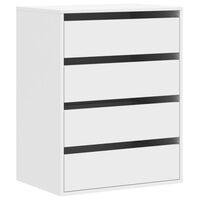 vidaXL Dulap colț cu sertare alb 60x41x76 cm lemn prelucrat