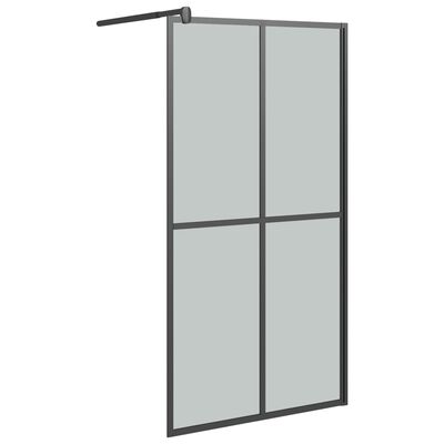 vidaXL Paravan duș walk-in, 100x195 cm, sticlă securizată închisă