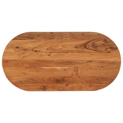 vidaXL Blat de masă oval, 100x50x3,8 cm, lemn masiv de acacia