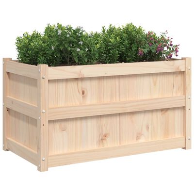vidaXL Jardinieră de grădină, 90x50x50 cm, lemn masiv de pin