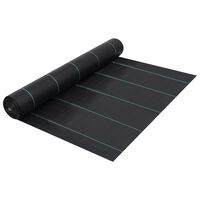 vidaXL Membrană antiburuieni & antirădăcini, negru, 1x50 m, PP