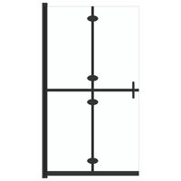 vidaXL Perete de duș walk-in pliabil 70x190 cm sticlă ESG transparentă