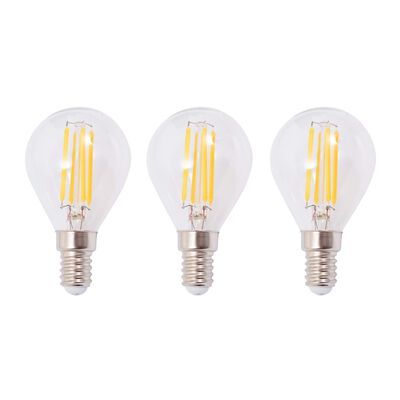 vidaXL Lustră cu 3 becuri LED cu filament, 12 W