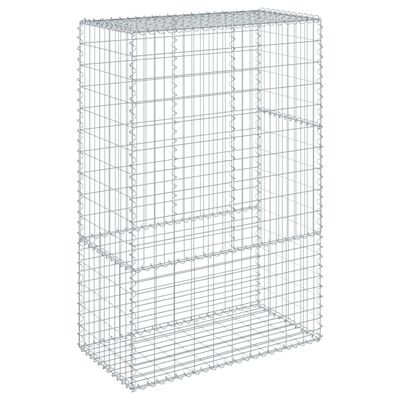 vidaXL Coș gabion cu capac, 100x50x150 cm, fier galvanizat