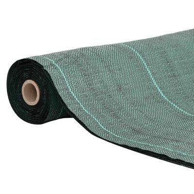 vidaXL Membrană antiburuieni, verde, 2x100 m, PP