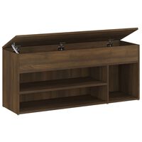 vidaXL Bancă pentru pantofi stejar maro 105x30x45 cm lemn prelucrat