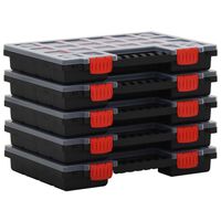 vidaXL Cutii de organizare, 5 buc., 34,5x25x5 cm, polipropilenă