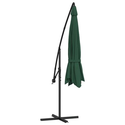 vidaXL Umbrelă de soare suspendată 3,5 m, Verde