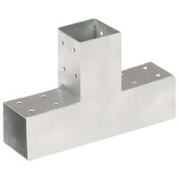 vidaXL Conector de grindă, formă T, 71 x 71 mm, metal galvanizat