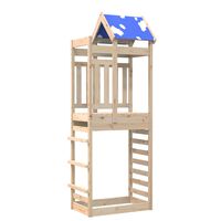 vidaXL Turn joacă cu perete cățărare, 85x52,5x239 cm lemn masiv pin