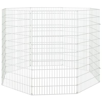 vidaXL Adăpost pentru animale cu 8 panouri, 54x100 cm, fier galvanizat