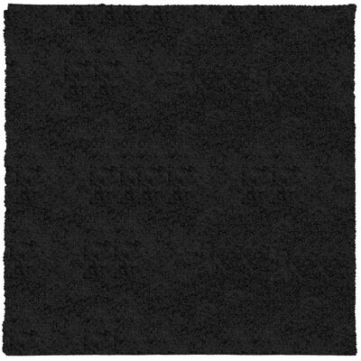 vidaXL Covor pufos "PAMPLONA" cu fire înalte, negru modern, 240x240 cm