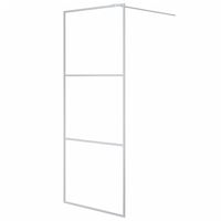 vidaXL Paravan duș walk-in argintiu 80x195 cm sticlă ESG transparentă