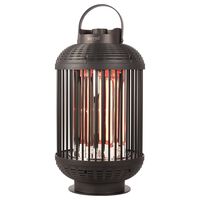 Sunred Încălzitor de masă Indox, 1200 W, halogen, negru