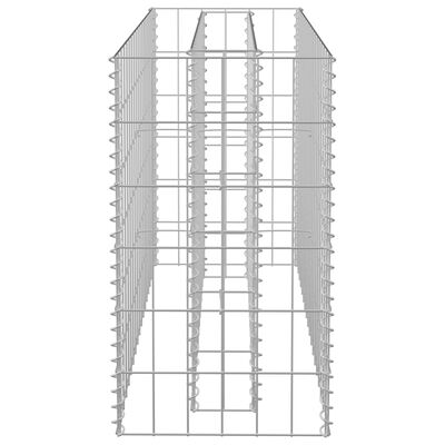 vidaXL Strat înălțat gabion, 90 x 30 x 60 cm, oțel galvanizat