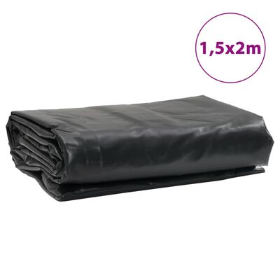 vidaXL Prelată, negru, 1,5x2 m, 650 g/m²