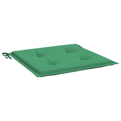 vidaXL Perne scaune de grădină 4 buc. verde 50x50x3 cm țesătură Oxford