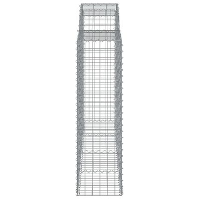 vidaXL Coșuri gabion arcuite 9 buc, 200x50x140/160 cm, fier galvanizat