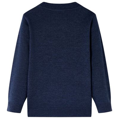 Pulover pentru copii tricotat, bleumarin, 116