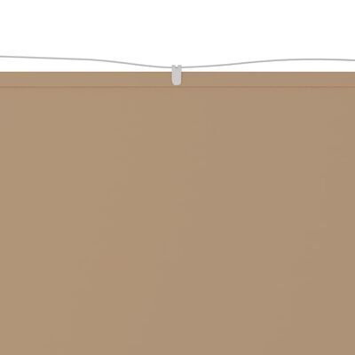 vidaXL Copertină verticală, gri taupe, 140x800 cm, țesătură oxford
