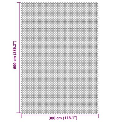 vidaXL Covoraș de camping, crem, 6x3 m