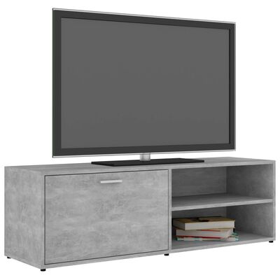 vidaXL Comodă TV, gri beton, 120x34x37 cm, lemn prelucrat