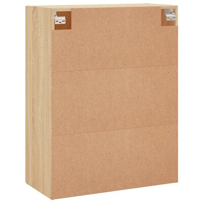 vidaXL Dulapuri montate pe perete, 2 buc, stejar sonoma, 69,5x34x90 cm