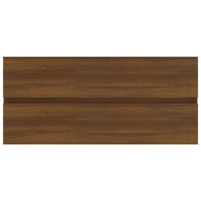 vidaXL Dulap chiuvetă, stejar maro, 100x38,5x45 cm, lemn prelucrat